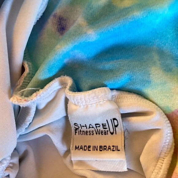 Shape Up Fitness Wear New High Waisted Legging with Rear Detail in Pastel Print. - Picture 6 of 7